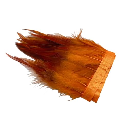 Fasanfedern, zum Basteln, Nähen, Party, Hochzeit, Basteln, gefärbte Gänsefedern, Dekoration, 10–15 cm, Orange, 2 m Fasanfedern, zum Basteln, Nähen, Party, Hochzeit, Basteln, gefärbte Gänsefedern, Dekoration, 10–15 cm, Orange, 2 m von Generic