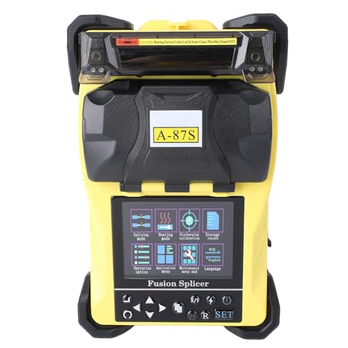 Faserfusion Splicer, USB -Schnittstelle 100‑240V Tragbarer Multifunktionaler Multiple -Klemme Faserfusions Fusionspiller für die Eisenbahn (EU -Stecker 100‑240V) von Generic