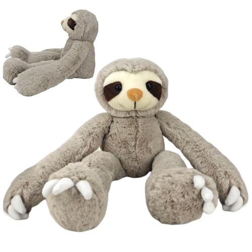 Faultier-Stoffspielzeug, weiche Faultiergeschenke für Mädchen | Faultierstoff, niedlicher Plüschstoff, Sammlung, Kissen, Spielzeug, 43,9 cm, zu Hause, Büro, Geburtstag, Weihnachtsgeschenk von Generic