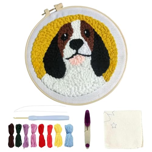 Faustnadel-Set, Punch-Nadel-Set für Anfänger, Welpen-Motiv, Erwachsene, Stitching, Nadelstitching, Kunstprojekte, Bastelbedarf, Kunst und Handwerk Faustnadel-Set, Punch-Nadel-Set für Anfänger, Welpen-Motiv, Erwachsene, Stitching, Nadelstitching, Kunstprojekte, Bastelbedarf, Kunst und Handwerk von Generic