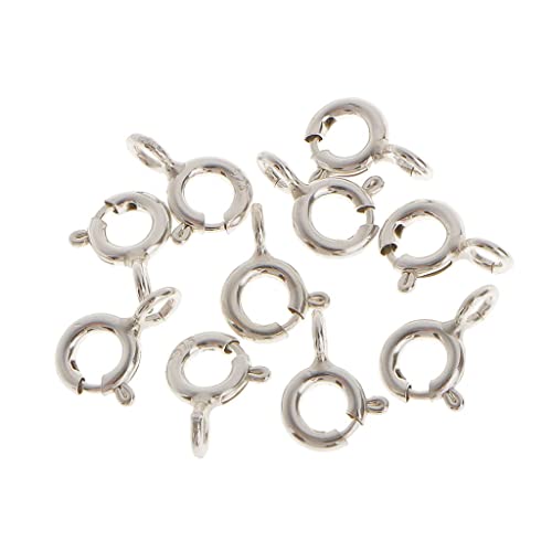 Federringe aus 925er-Sterlingsilber, 5 mm, für Schmuckherstellung, 10 Stück von Generic