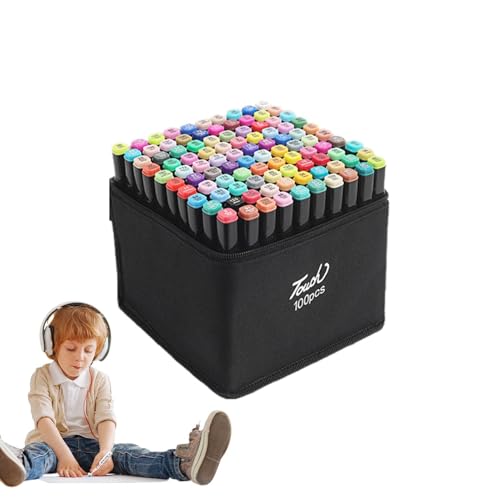 Feine Spitze und Pinselspitze - Marker-Set, Marker, Malmarker, Sketchenstift, feine Spitze und Pinselspitze, Malmarker, Osterkorb für Teenager Feine Spitze und Pinselspitze - Marker-Set, Marker, Malmarker, Sketchenstift, feine Spitze und Pinselspitze, Malmarker, Osterkorb für Teenager von Generic