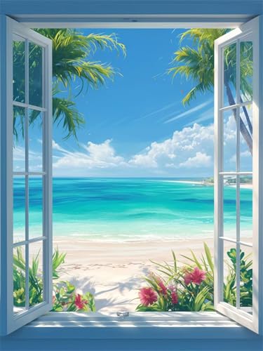 Fensteransicht Diamond Painting Erwachsene 30x40cm Diamond Painting Klein Bastelset Kinder ab 7 jahre Diamant Malerei Strand Diamanten Malen Nach Zahlen Crystal Cross Stickerei Malerei Kits z14-t Fensteransicht Diamond Painting Erwachsene 30x40cm Diamond Painting Klein Bastelset Kinder ab 7 jahre Diamant Malerei Strand Diamanten Malen Nach Zahlen Crystal Cross Stickerei Malerei Kits z14-t von Generic