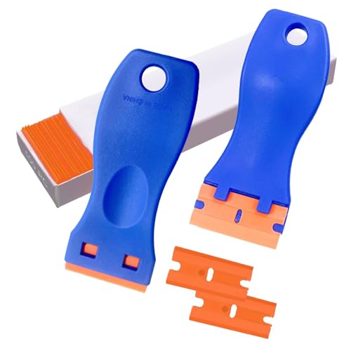 Fensterschaber,Schaber für die Reinigung | 2pcs multifunktionale Reinigungsschaber,Schnellreinigung Etikettenentferner, Schaben Werkzeugschaber kratzen Klebstoffentferner Fensterschaber,Schaber für die Reinigung | 2pcs multifunktionale Reinigungsschaber,Schnellreinigung Etikettenentferner, Schaben Werkzeugschaber kratzen Klebstoffentferner von Generic