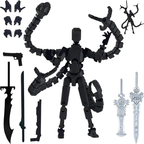 Fertige montierte T13 Action-Figur Mehrgelenkiger Roboter beweglich Sammlerfigur for Zuhause und Büro Dekoration von Generic