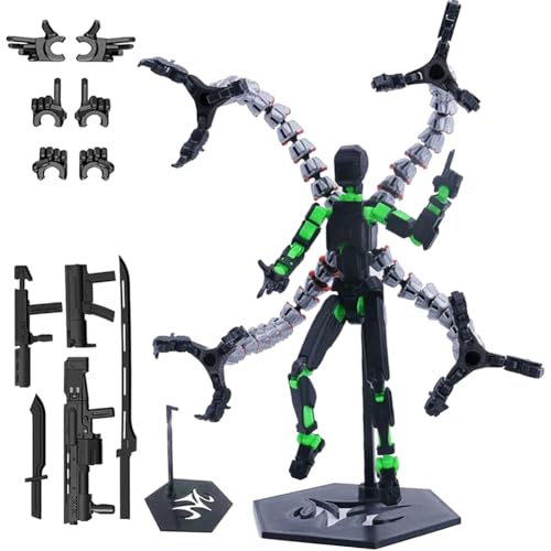 Fertige montierte T13 Action-Figur Mehrgelenkiger Roboter beweglich Sammlerfigur for Zuhause und Büro Dekoration von Generic