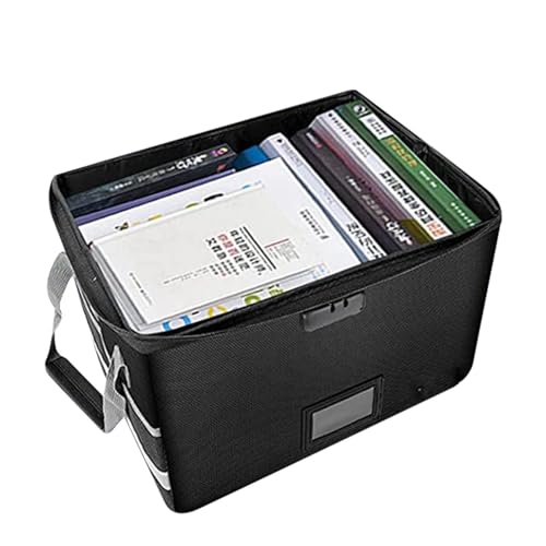 Feuerfeste Dokumentenbox - Feuerfeste Dokumententasche Feuerfeste Box - Tragbare feuerfeste Dokumententasche mit Schloss, Aktenschrank für Bargeld von Generic