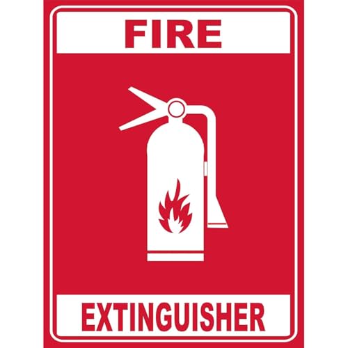 Feuerlöscher Warnschild Zinnschild Eisenmalerei Metall Wanddekoration Für Garten Bar Wohnzimmer Pub M von Generic