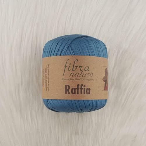 Fibra Natura Bastgarn, % 100 Zellulose-Viskose, Papier-Makramee-Schnur, 40 g, 90 m, natürlicher Bast-Stroh, Korbgarn, Heimdekor-Garn, umweltfreundliches Garn (10) von Generic