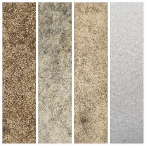 Filz, 100% Schurwolle, Wollfilz, Filzmatte Schafwolle 5 m (Filz (1000 mm x 3,5 mm) 5 Meter) von Generic