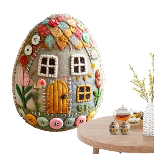 Filz Egg-Set FIET EGGE In House, -Easter Kunstprojekte von Filz | Bastelset "Hühnerhaus", Bastelset "Kükenhaus" mit Materialpaket und Anleitung von Generic