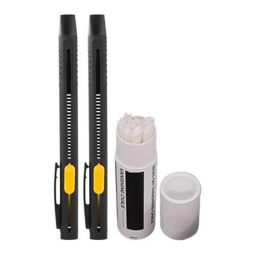 Filzstifte für Nähstoffe, 2 Stück löschbare Thermo-Marker für Stoffe, austauschbare Ersatzminen, Stickmarker für Schneider, Bastler und Designer Filzstifte für Nähstoffe, 2 Stück löschbare Thermo-Marker für Stoffe, austauschbare Ersatzminen, Stickmarker für Schneider, Bastler und Designer von Generic