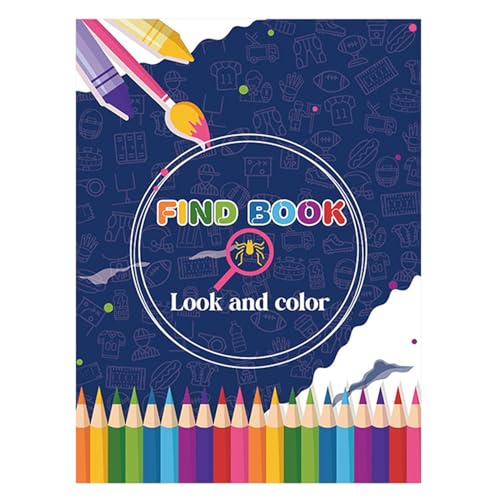 Finden Sie Color Book - Cartoon -Farbaktivität, Unterhaltsames Malvorlagen -Puzzle -Buch | Look and Lack Toy Für Teenager, Kompaktes Relaxationsspiel, Mädchen Reiseunterhaltung, Kunsttherapie - Finden Sie Color Book - Cartoon -Farbaktivität, Unterhaltsames Malvorlagen -Puzzle -Buch | Look and Lack Toy Für Teenager, Kompaktes Relaxationsspiel, Mädchen Reiseunterhaltung, Kunsttherapie - von Generic