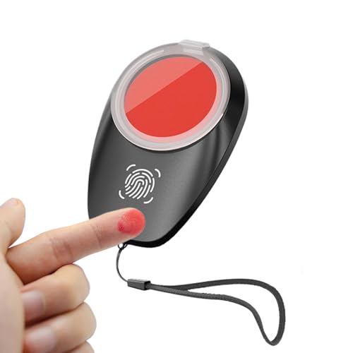 Fingerabdrucktinte | Fingerabdruck-Pad lichtempfindliche Tinte | Professionelles Strafverfolgungs-Fingerabdruck-Set, rotes Stempelkissen mit Umhängeband für Notarbedarf Fingerabdrucktinte | Fingerabdruck-Pad lichtempfindliche Tinte | Professionelles Strafverfolgungs-Fingerabdruck-Set, rotes Stempelkissen mit Umhängeband für Notarbedarf von Generic