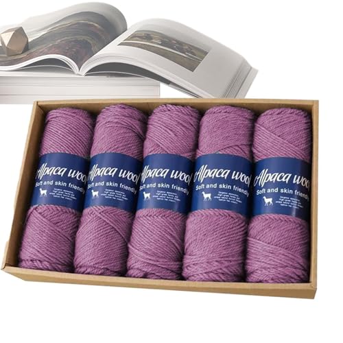 Fingergewichtsgarn, weiches Sockengarn, Alpakawolle, Schalgarn, weiches Schalgarn, Fingersockengewicht, dünnes Garn, bequem für Familie, Freunde von Generic