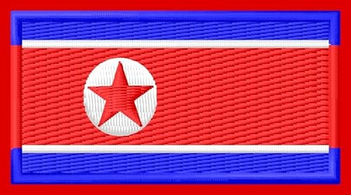 Flagge Nordkorea Patch Aufnäher parche Bordado brodé patche écusson Toppa ricamata von Generic