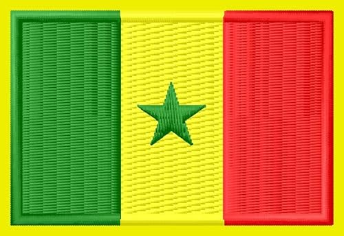Flagge Senegal Patch Aufnäher parche Bordado brodé patche écusson Toppa ricamata von Generic