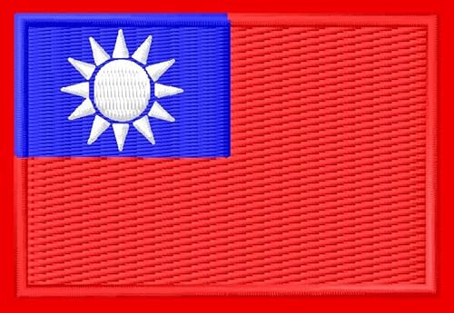 Flagge Taiwan Patch Aufnäher parche Bordado brodé patche écusson Toppa ricamata von Generic