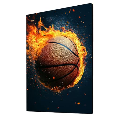 Flamme Malen Nach Zahlen Erwachsene Basketball Malen Nach Zahlen 70x50cm DIY Basteln Erwachsene Klarheit Farbe Leinwan Bilder mit Acrylfarben Set 3 Typen Pinsel für Wanddeko Wohnzimmer 2YH-4095 Flamme Malen Nach Zahlen Erwachsene Basketball Malen Nach Zahlen 70x50cm DIY Basteln Erwachsene Klarheit Farbe Leinwan Bilder mit Acrylfarben Set 3 Typen Pinsel für Wanddeko Wohnzimmer 2YH-4095 von Generic