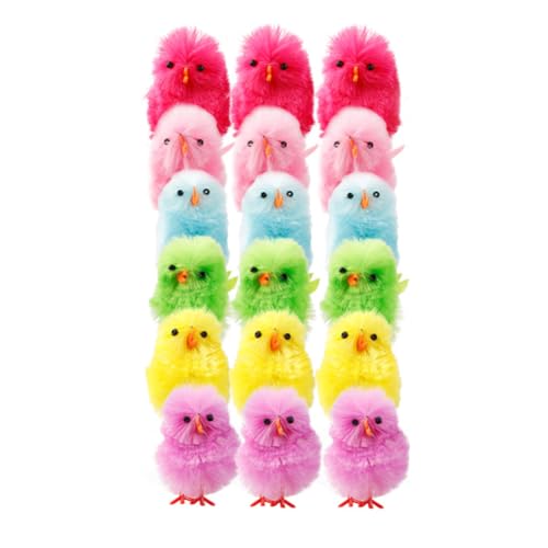 Flauschige Mini-KüKen Bunte in Lebendigen Farben, Flauschige Kleine Küken aus Chenille, Perfekt für Dekorationen, Fröhliche Ornamente Niedliche KüNstliche KüKen Flauschige Mini-KüKen Bunte in Lebendigen Farben, Flauschige Kleine Küken aus Chenille, Perfekt für Dekorationen, Fröhliche Ornamente Niedliche KüNstliche KüKen von Generic