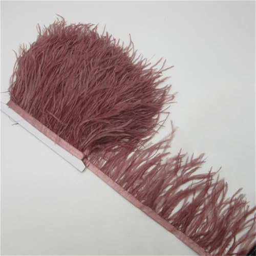 Flauschiger Straußenhaar-Besatz für Kleidung, Seitenband, 5/10 m lang, DIY, Urlaub, Party, Schmuck, Zubehör, 10–15 cm, roter Kaffee, 2 Meter Flauschiger Straußenhaar-Besatz für Kleidung, Seitenband, 5/10 m lang, DIY, Urlaub, Party, Schmuck, Zubehör, 10–15 cm, roter Kaffee, 2 Meter von Generic