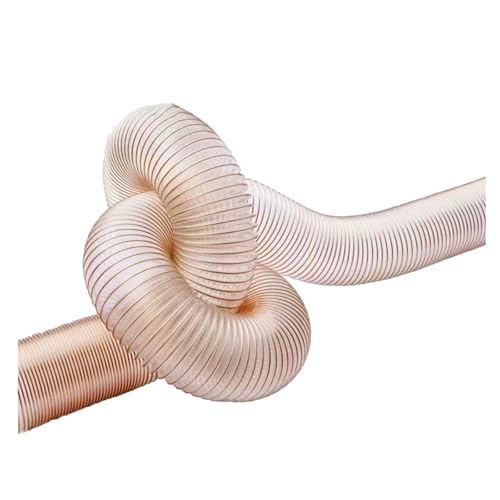 Flexibler, Transparenter PU-Polyurethan-Abluftschlauch Abluftschlauch Mit Kohlenstoffstahldrahtspirale Flexibler Absaugschlauch Für Staubabsauganlagen(L 10m(33 Ft),Dia-190MM (7.5 Inch)) von Generic