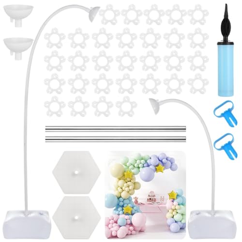 Flexibles Ballonbogen-Set mit abnehmbaren Halterungen, Standfuß und Handpumpe, perfekt für Geburtstage, Hochzeiten, Partys, Abschlussfeiern und Bühnendekorationen Flexibles Ballonbogen-Set mit abnehmbaren Halterungen, Standfuß und Handpumpe, perfekt für Geburtstage, Hochzeiten, Partys, Abschlussfeiern und Bühnendekorationen von Generic