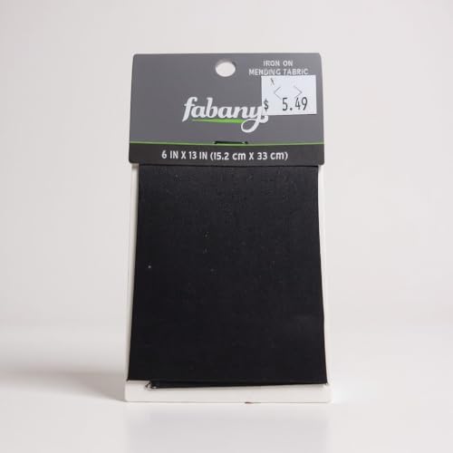 Flickenstoff zum Aufbügeln, schwarz, 15,2 x 33 cm Flickenstoff zum Aufbügeln, schwarz, 15,2 x 33 cm von Generic