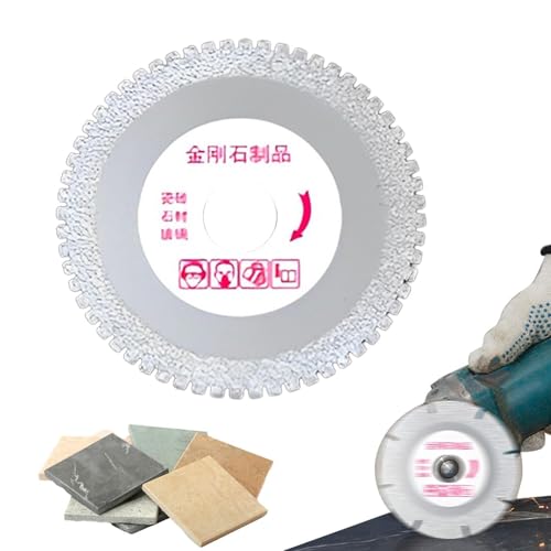 Fliesenschneidewerkzeug, Fliesenschneiderad - Zahndesign Glasschneider zum Schleifen - Multifunktionales Drehwerkzeug, abgeschnittene für Keramik, Fliese, Jade, Weinflasche, Glas, Stein Fliesenschneidewerkzeug, Fliesenschneiderad - Zahndesign Glasschneider zum Schleifen - Multifunktionales Drehwerkzeug, abgeschnittene für Keramik, Fliese, Jade, Weinflasche, Glas, Stein von Generic