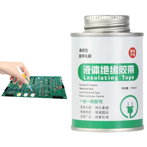 Flüssiges Klebeband, Elektrisches Flüssigband, 150 ml Isolierband, Isolierung von flüssigem Draht | Effektives wasserdichtes Isolierband, flüssige Isolierbandverbindungen perfekt mit unserem Band Flüssiges Klebeband, Elektrisches Flüssigband, 150 ml Isolierband, Isolierung von flüssigem Draht | Effektives wasserdichtes Isolierband, flüssige Isolierbandverbindungen perfekt mit unserem Band von Generic