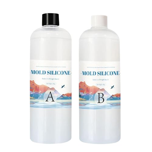 Flüssiges Silikon | Kit zur Herstellung von Formen für handgefertigte Seife, Silikon zum Gießen 1:1 für Gießformen aus Harz, Kerzenformen aus Silikon zum Selbermachen Flüssiges Silikon | Kit zur Herstellung von Formen für handgefertigte Seife, Silikon zum Gießen 1:1 für Gießformen aus Harz, Kerzenformen aus Silikon zum Selbermachen von Generic