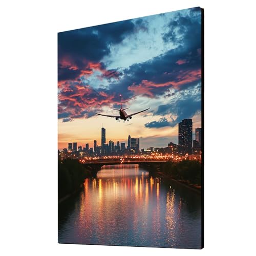 Flugzeug Malen Nach Zahlen Erwachsene Stadt Malen Nach Zahlen 95 x 70 CM DIY Basteln Erwachsene Klarheit Farbe Leinwan Bilder mit Acrylfarben Set 3 Typen Pinsel für Wanddeko Wohnzimmer 2YH-4137 Flugzeug Malen Nach Zahlen Erwachsene Stadt Malen Nach Zahlen 95 x 70 CM DIY Basteln Erwachsene Klarheit Farbe Leinwan Bilder mit Acrylfarben Set 3 Typen Pinsel für Wanddeko Wohnzimmer 2YH-4137 von Generic