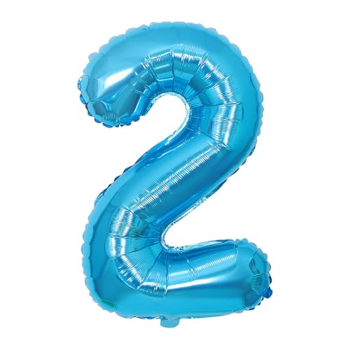 Folien Ballon Zahlen Helium Luftballons hochzeit dekorationen Geburtstag Partei -blau-2//16inch Folien Ballon Zahlen Helium Luftballons hochzeit dekorationen Geburtstag Partei -blau-2//16inch von Generic