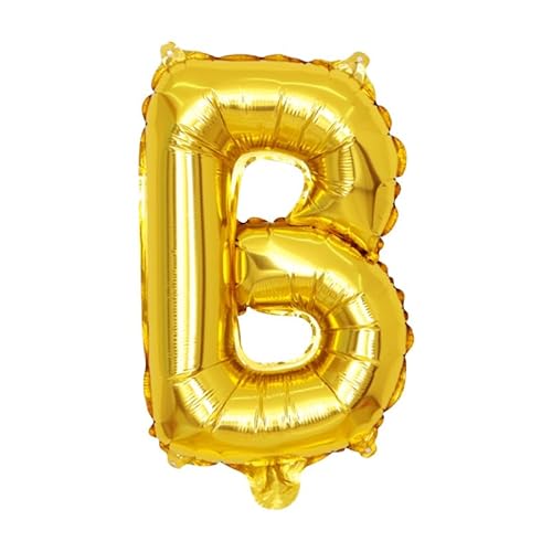 Folien Ballons Buchstabe Air Helium Alphabet Ballon Figuren -gold-B,32inch Folien Ballons Buchstabe Air Helium Alphabet Ballon Figuren -gold-B,32inch von Generic