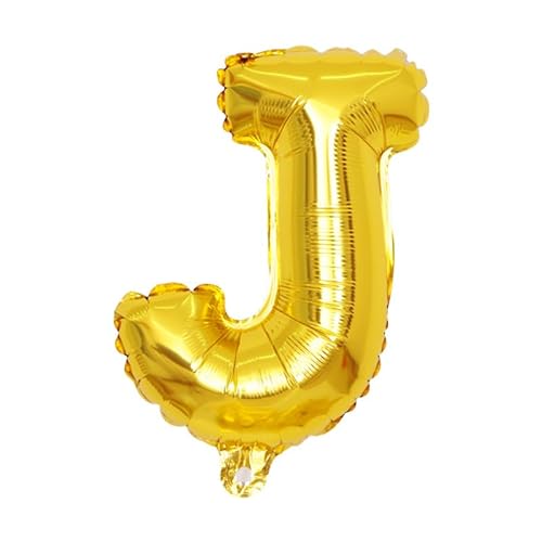 60CM Folien Ballons Buchstabe J Air Helium Alphabet Ballon Figuren -gold 60CM Folien Ballons Buchstabe J Air Helium Alphabet Ballon Figuren -gold von Generic