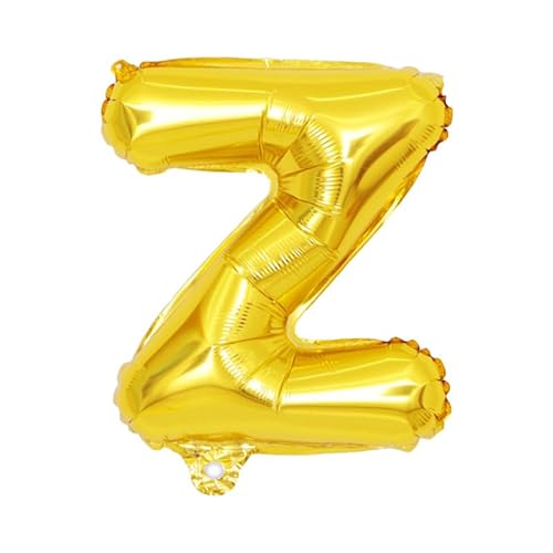 40CM Folien Ballons Buchstabe Z Air Helium Alphabet Ballon Figuren -gold von Generic