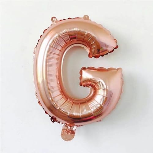 100CM Folien Ballons Buchstabe G Air Helium Alphabet Ballon Figuren -rose gold von Generic