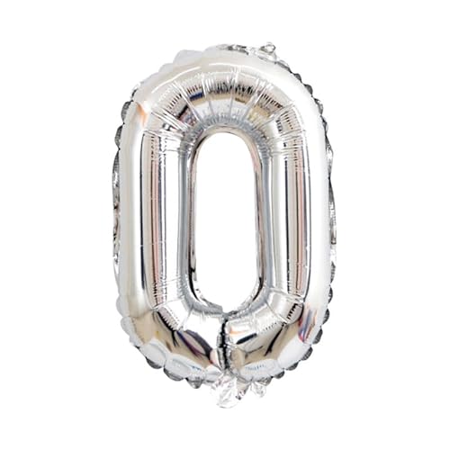 Folien Ballons Buchstabe Air Helium Alphabet Ballon Figuren -sliver-O,40inch von Generic