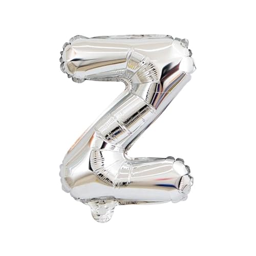 Folien Ballons Buchstabe Air Helium Alphabet Ballon Figuren -sliver-Z,32inch von Generic