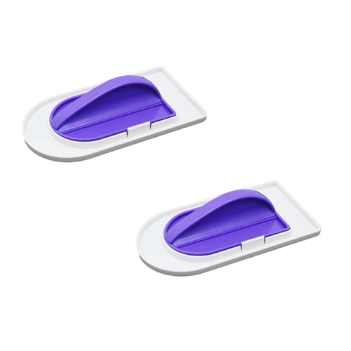 Fondant Glätter Kuchen Glätter Werkzeug Cutter Kunststoff Tortenglätter Fondant Kuchen Glätter Werkzeug Cutter Tortendeko Modellierwerkze Torten Zubehör für DIY Backen Fondantglätter (2 Stück) von Generic