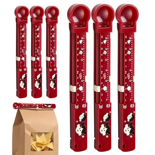 Food Bag Clips - Wiederverwendbare Chip -Dichtungsklammern für Küche und Speisekammer | Luftdichte Clip-Schlösser für Snacks, Brot, gefrorene Beutel, Plastiktüte näher, Mehrzweck-Clip-Befestigungselem von Generic