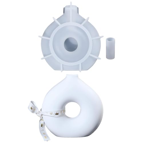 Form für Vase, Harzform für Vasen, Gießformen aus Kunstharz in Donutform, Gipsformen für Blumentöpfe, Heimdekoration für Hochzeiten von Generic