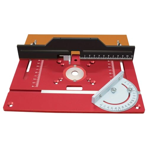 Fräser-Einsatz, Aluminium-Router-Tisch-Einsatz, Multifunktions-Tischsägenführung mit Mittelloch, Holzbearbeitungswerkzeuge zum Schneiden von Fräser-Einsatz, Aluminium-Router-Tisch-Einsatz, Multifunktions-Tischsägenführung mit Mittelloch, Holzbearbeitungswerkzeuge zum Schneiden von von Generic