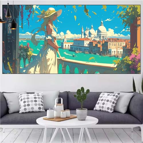 Frau Diamond Painting xxl 100x200cm Diamond Painting Erwachsene Stadt Diamant Malerei Set,Mosaikherstellung Malen Nach Zahlen Cross Stickerei Kunst Leinwand Malerei Kits,Décor Geschenke Frauen CN-847 Frau Diamond Painting xxl 100x200cm Diamond Painting Erwachsene Stadt Diamant Malerei Set,Mosaikherstellung Malen Nach Zahlen Cross Stickerei Kunst Leinwand Malerei Kits,Décor Geschenke Frauen CN-847 von Generic