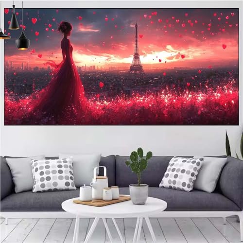 Frau Diamond Painting xxl 90x180cm Diamond Painting Erwachsene Eiffelturm Diamant Malerei Set,Mosaikherstellung Malen Nach Zahlen Cross Stickerei Kunst Leinwand Malerei Kits,Décor Gifts Frauen CN-839 Frau Diamond Painting xxl 90x180cm Diamond Painting Erwachsene Eiffelturm Diamant Malerei Set,Mosaikherstellung Malen Nach Zahlen Cross Stickerei Kunst Leinwand Malerei Kits,Décor Gifts Frauen CN-839 von Generic