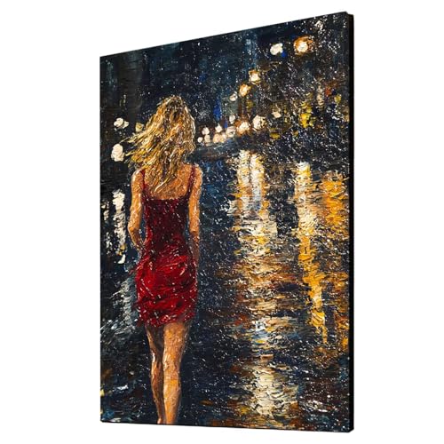 Frau Malen Nach Zahlen Erwachsene Nachtansicht Malen Nach Zahlen 135x100CM DIY Basteln Erwachsene Klarheit Farbe Leinwan Bilder mit Acrylfarben Set 3 Typen Pinsel für Wanddeko Wohnzimmer 2YH-2080 Frau Malen Nach Zahlen Erwachsene Nachtansicht Malen Nach Zahlen 135x100CM DIY Basteln Erwachsene Klarheit Farbe Leinwan Bilder mit Acrylfarben Set 3 Typen Pinsel für Wanddeko Wohnzimmer 2YH-2080 von Generic