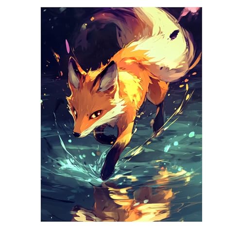 Fuchs Malen Nach Zahlen Erwachsene Tier Malen Nach Zahlen 135x100CM DIY Basteln Erwachsene Klarheit Farbe Leinwan Bilder mit Acrylfarben Set 3 Typen Pinsel für Wanddeko Wohnzimmer, Geschenke YH2-2408 Fuchs Malen Nach Zahlen Erwachsene Tier Malen Nach Zahlen 135x100CM DIY Basteln Erwachsene Klarheit Farbe Leinwan Bilder mit Acrylfarben Set 3 Typen Pinsel für Wanddeko Wohnzimmer, Geschenke YH2-2408 von Generic