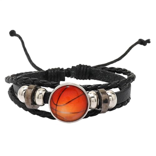 Fußballarmbänder für Kinder, Sportarmbänder für Kinder, kreatives Armband der Fußballmannschaft, modisches gewebtes Armband mit Fußball-Anhängern für den täglichen Gebrauch von Generic