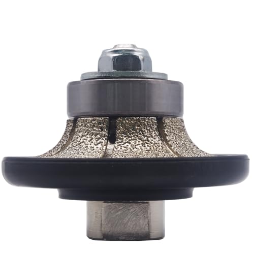 GRINCUTREX 1/2 Zoll Demi-Bullnose Vakuumgelöteter Diamantfräser B13 Handprofilerrad mit 5/8-11 Gewinde für Granit, Marmor, Travertin, Kunststein und Beton GRINCUTREX 1/2 Zoll Demi-Bullnose Vakuumgelöteter Diamantfräser B13 Handprofilerrad mit 5/8-11 Gewinde für Granit, Marmor, Travertin, Kunststein und Beton von Generic