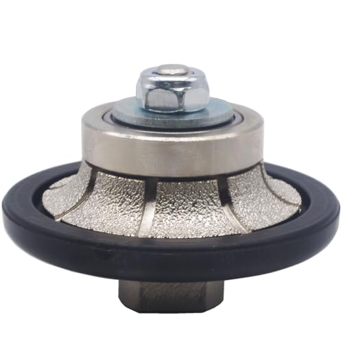 GRINCUTREX 3/8 Zoll Demi-Bullnose Vakuumgelöteter Diamantfräser B10 Medium Hand Profiler Rad mit 5/8-11 Gewinde für Granit, Marmor, Travertin, Kunststein und Beton GRINCUTREX 3/8 Zoll Demi-Bullnose Vakuumgelöteter Diamantfräser B10 Medium Hand Profiler Rad mit 5/8-11 Gewinde für Granit, Marmor, Travertin, Kunststein und Beton von Generic